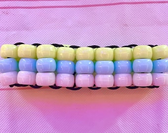 Custom ladder stitch kandi cuff