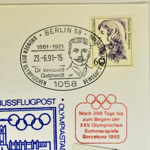 BRD Luftpostkarte Sonderstempel 1991 / Michel 1332 - 1987 Frauen der Deutschen Geschichte gelaufen.