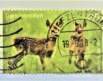 Republika Federalna Niemiec Młode Zwierzęta 2018 - 2 znaczki lub 5 znaczków. Michel 3377, samoprzylepna, ostemplowana.