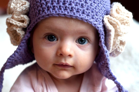 baby earflap hat crochet pattern