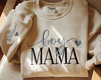Sudadera bordada personalizada para mamá, suéter personalizado para mamá, sudadera para mamá, sudadera con capucha para mamá primeriza, regalo para futura mamá, regalo para el Día de la Madre