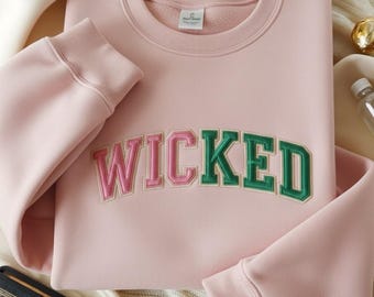 Sudadera bordada de Wicked, Sudadera "Changed for Good", Camiseta de Elphaba y Glinda, Regalo para fans del musical, Camiseta del musical Wicked