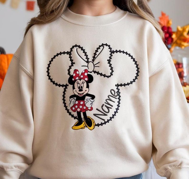 Anpassad Disney broderad ungdomströja, Disneyland-tröja, Disney-resa-tröja, Disneyworld-tröja, familjesemestertröja bild 2