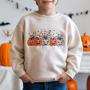 Embroidered Spooky Season Sweatshirt, Pumpkin Mickey Sweatshirt, Disney Fall Sweatshirt, Kids Pumpkin Sweatshirt, Kids Fall Sweatshirt