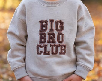 Sudadera bordada del Club del Hermano Mayor, suéter juvenil de poliéster