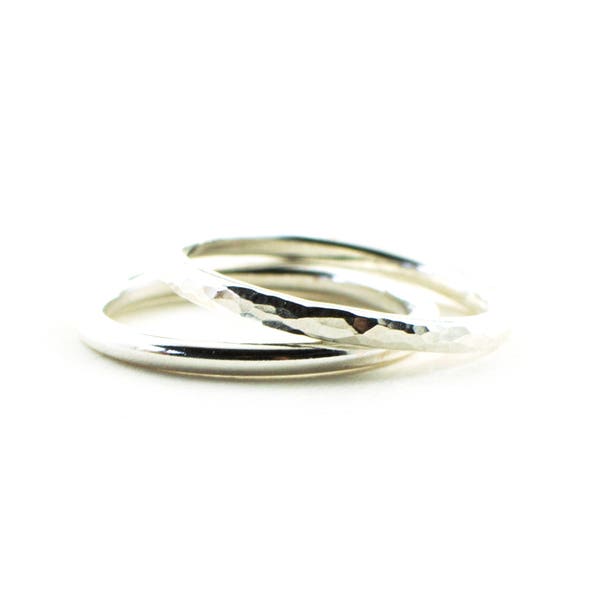 Simple silver ring -  wedding band - thick silver ring - silver wedding ring -  minimalist jewelry - stackable ring -  plain wedding band