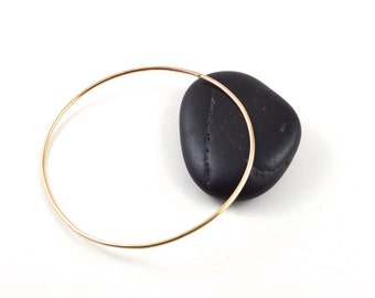 Skinny gold bangle -  gold filled bangle - ultra thin gold bangle - stackable bangle - gift for her under25 - minimalist jewelry