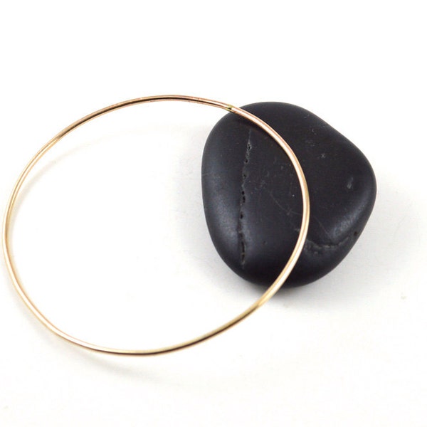 Skinny gold bangle -  gold filled bangle - ultra thin gold bangle - stackable bangle - gift for her under25 - minimalist jewelry