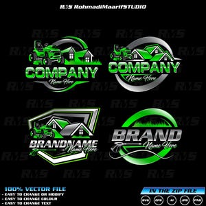 Lawn mowing logo, lawncare company,gardening,lawn service logo logo