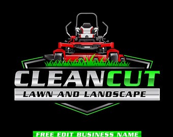 Lawn Care Logo Maker | Landscaping Business Logo Design | Grass Cutting, Gardening & Yard Service Branding Template