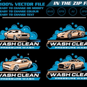 Car Wash Logo Template: Automotive SVG Bundle