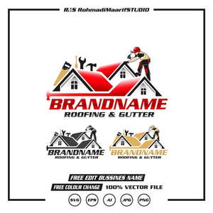Roof company logo, Roof structures, Roofing logo, Roofing business logo, Roofing services logo, House reconstruction, Construction logo