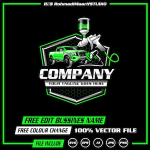 Automotive Logo SVG File: Car Painting Design