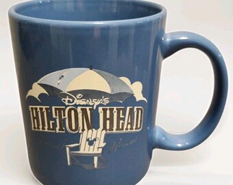 Disney&#39;s Hilton Head Blue Coffee Mug Island Resort Vacation Club Fast Shipping