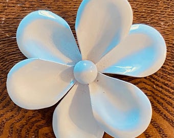 Vintage White Dogwood Brooch