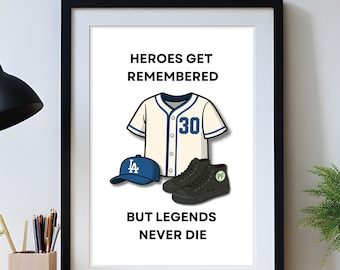 The Sandlot Movie Quote Print: Baseball Legends Wall Art (Digital Download)