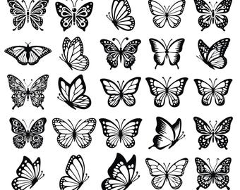 Butterfly SVG, Butterfly Png Files, Butterfly SVG Layered, Butterfly Files for Cricut, Butterfly Clipart, Butterflies Svg, Silhouette,Cricut