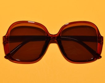 Retro 1970s MAZEY Vintage Style Oversized Round Sunglasses | Multiple Colors