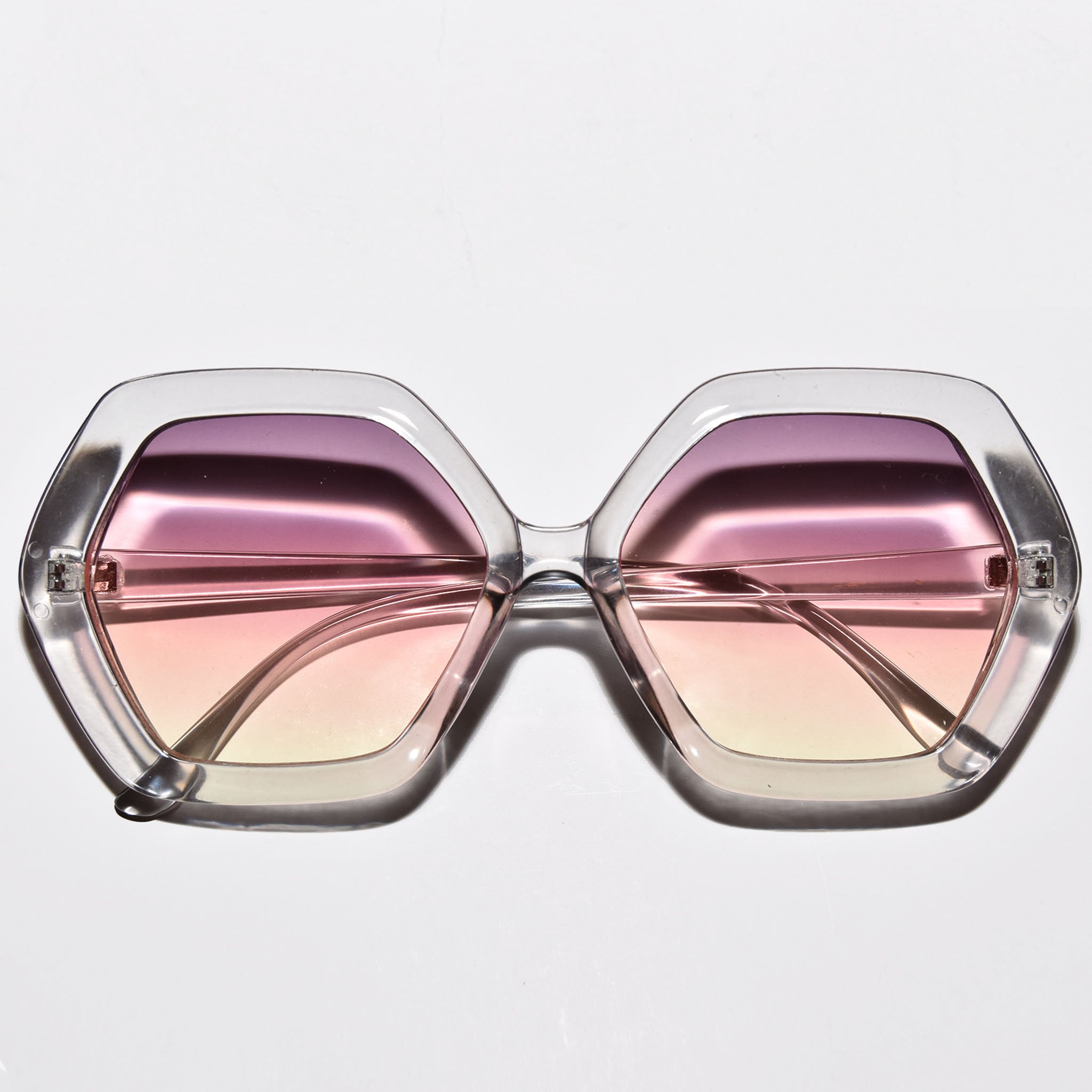 1970s Vintage Style LOLA Oversized Hexagon Sunglasses  display picture 2
