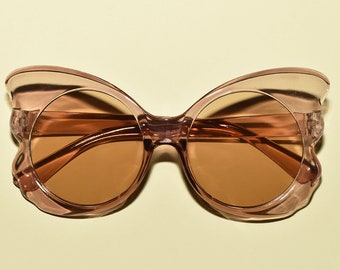 1970s Vintage Style MARIPOSA Ultra Oversized Butterfly Shaped Sunglasses | Multiple Colors