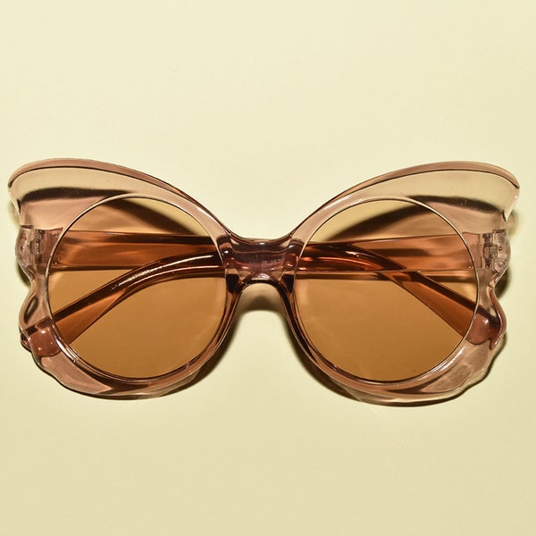 1970s Vintage Style MARIPOSA Ultra Oversized Butterfly Shaped Sunglasses | Multiple Colors