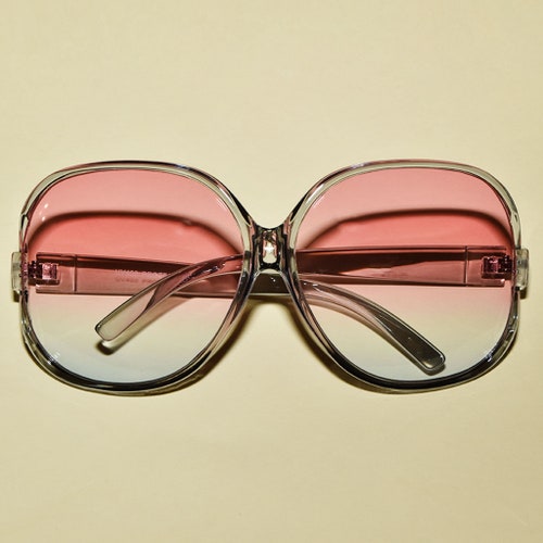 Retro 1970s Vintage Style Oversized Round Sunglasses - Etsy