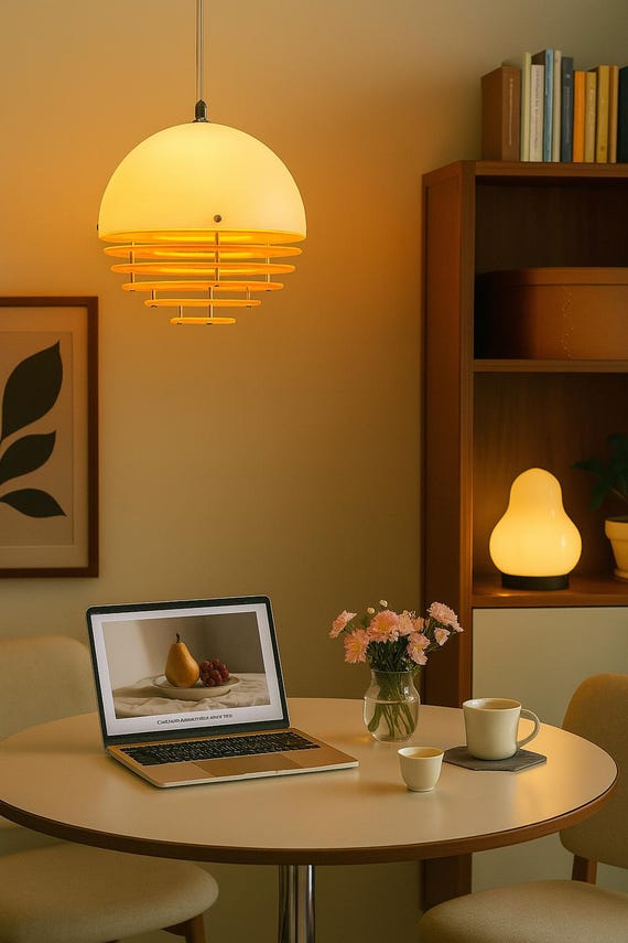 Sunset Glow Pendant Light –warm Ambient Ceiling Lamp –modern