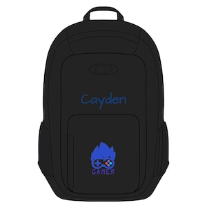 Sac à dos pour joueur, sac à dos d&#39;enduro 22 L personnalisé pour garçons, rentrée des classes, conception de jeu, sac de joueur amusant, personnalisable, fournitures scolaires