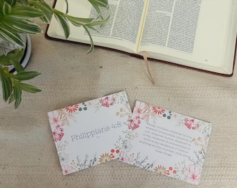 Philippians 4:8 Greek and Hebrew Verse Cards