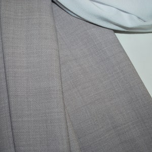 Wool poly nylon Elastano Stretch twill fabric made in italy highend fabric 46" Heavy 354GM2 by the yard Taupe image 4