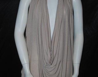 Tencel Semisheer Jersey Knit Fabric Ecofriendly Gorgeous 6.86 oz L/Yd highend quality fabric by the yard Taupe