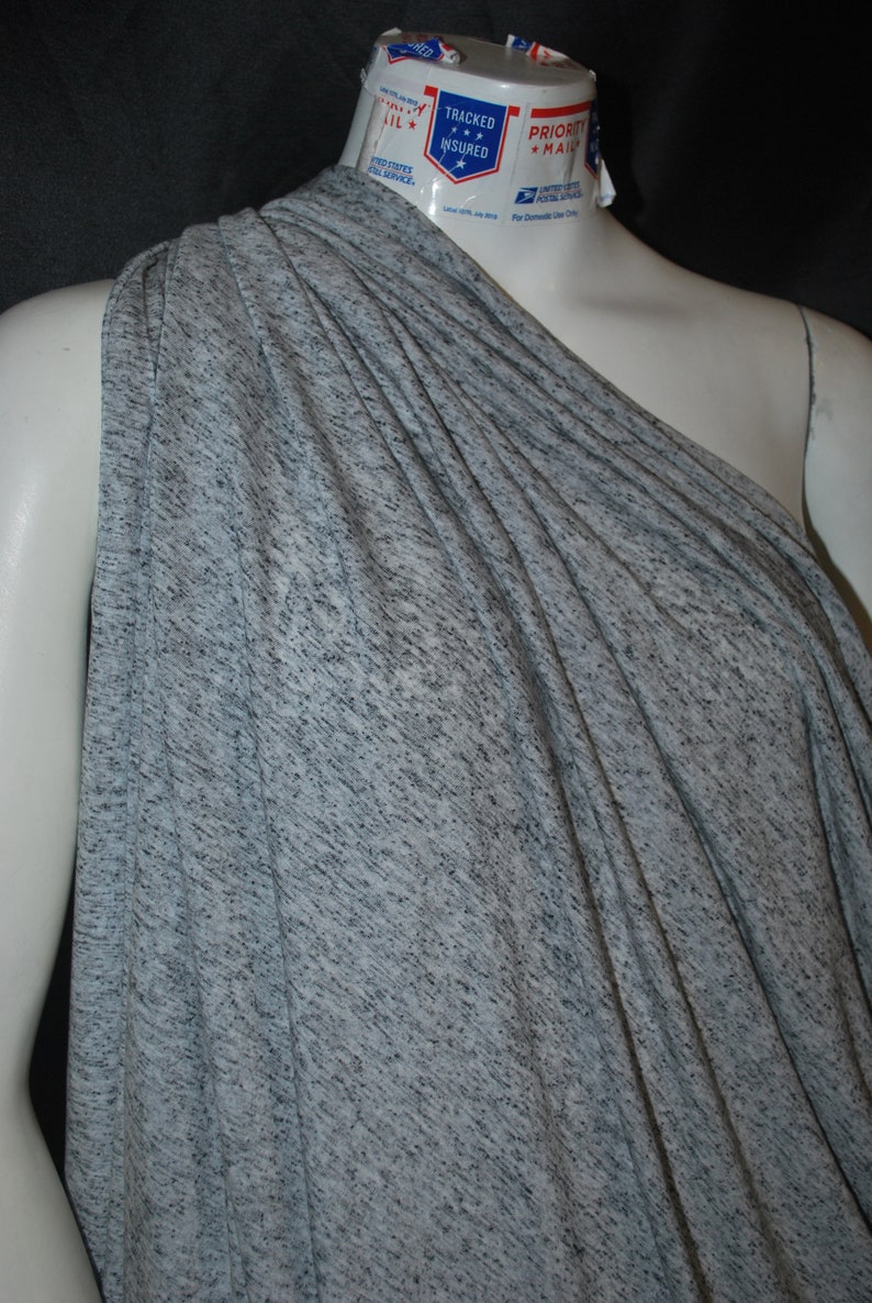 Linen Tencel Luxurious European Knit Jersey Fabric Speckled Etsy