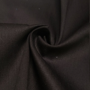 May include: Close-up of a black fabric with a subtle texture. The fabric is smooth and has a slight sheen.