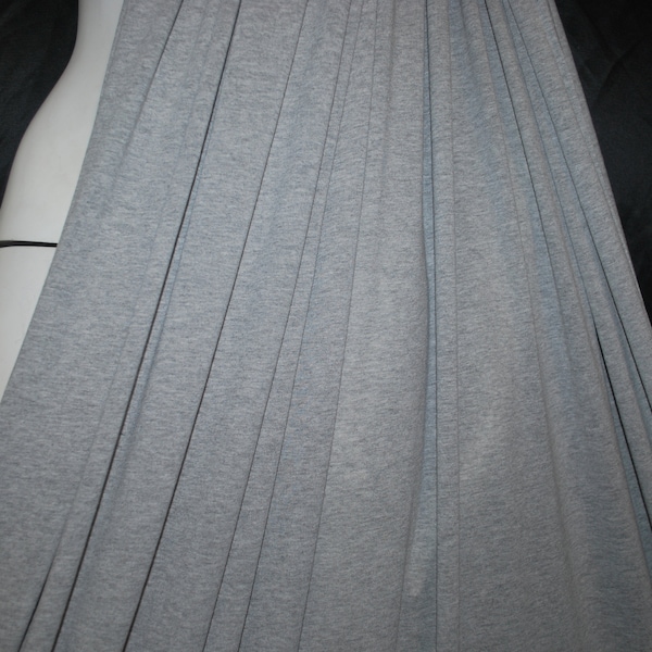 Tejido de punto de rayón de lana Ecológico 7 oz hermosa cortina Gris brezo cortado a medida