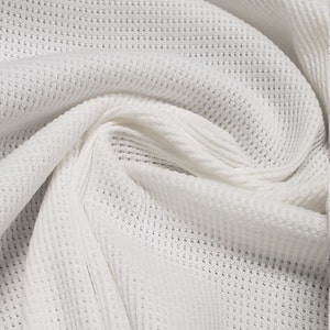 Thermal tencel cotton Knit Fabric Eco-Friendly 10 oz Lineal Yard 62 inches wide PFD dyeable  by the yard or wholesale
