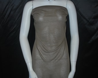 Modal Silk Sheer Knit Jersey Fabric Soft Olive Green by the yard