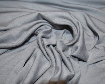 Micro Bamboo Spandex Jersey Knit Ecofriendly High End Fabric Medium Gray 9 oz