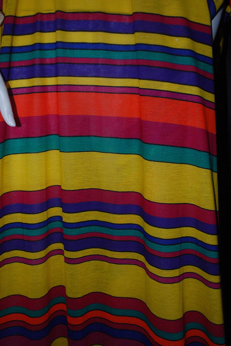Supima Cotton Knit Jersey Fabric Varigated Stripes Multicolor Etsy