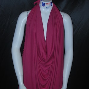 Sweater Knit Brushed Modal Spandex Ecofriendly fabric flowy drapey cashemere touch 4 ways Stretch Cranberry  by the yard