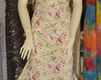 100%  Cotton Knit Jersey Fabric Splatters Print 7 oz lightweight jersey by the yard