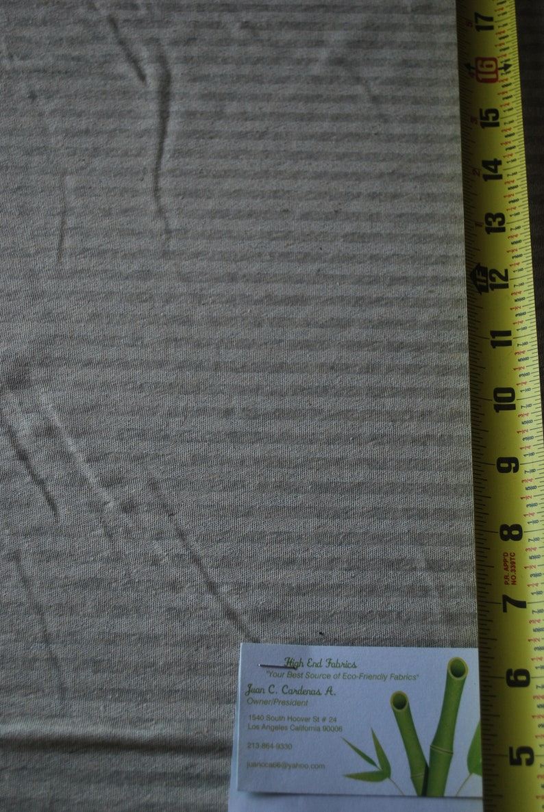 Raw Hemp Cotton Jersey knit blend by the yard ecofriendly Etsy