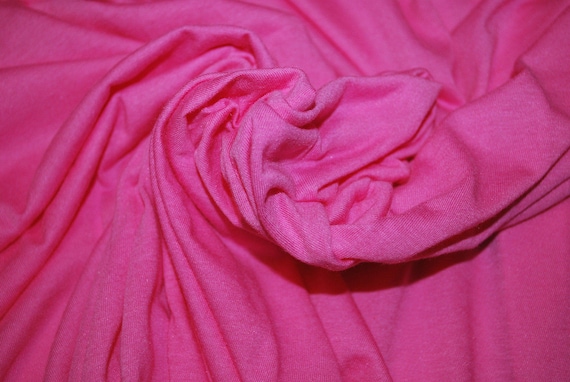 Modal Supima Cotton Knit Jersey Ecofriendly High end Fabric 5 oz Flamingo pink