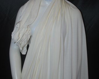 Tencel 100%  Jersey Knit Fabric Ecofriendly Gorgeous 8.3 oz L/Yd highend quality T-shirt fabric Off white creamy by the yard