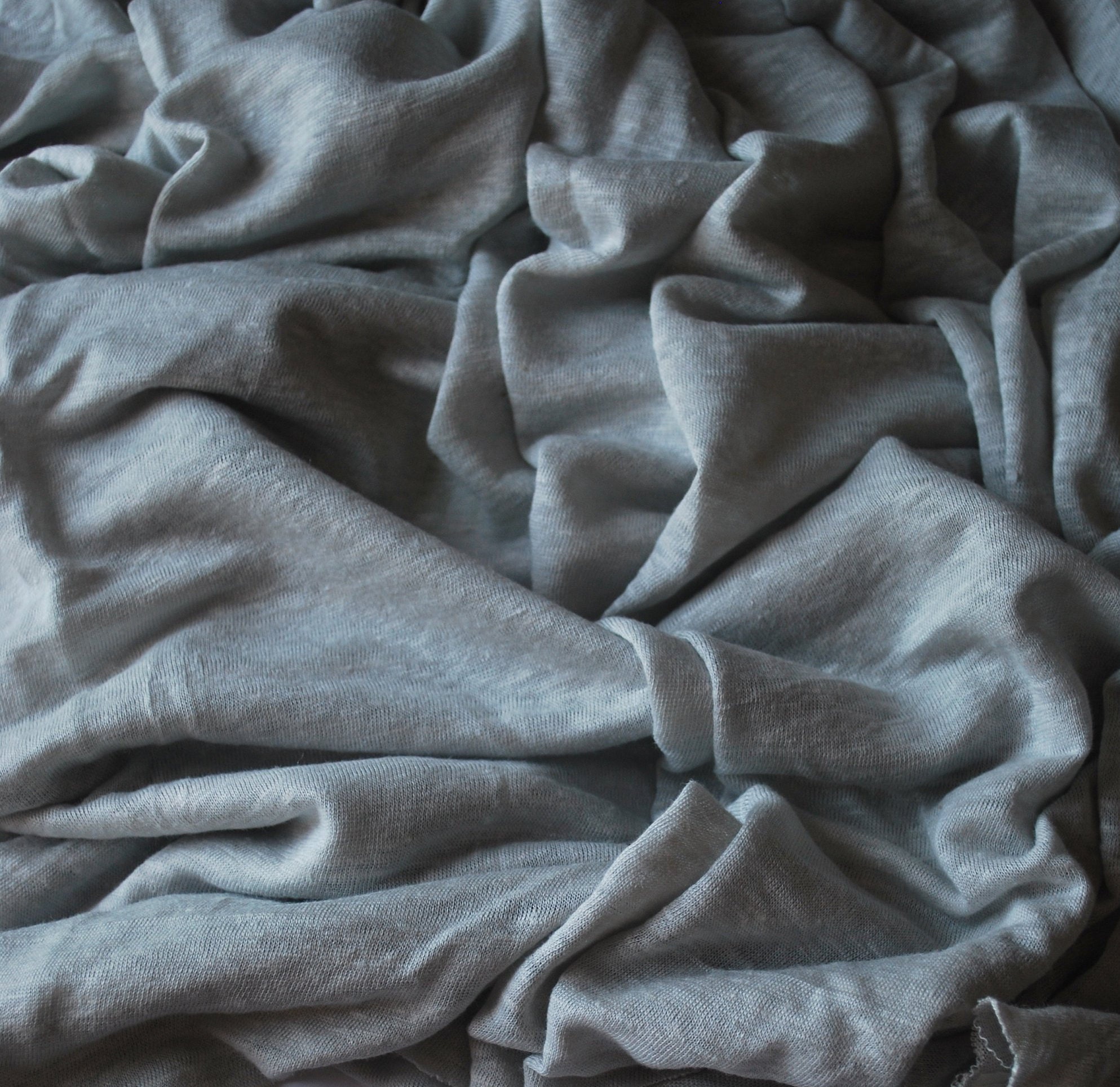100 Linen Jersey Knit Fabric By Yard Semi Sheer highend Etsy