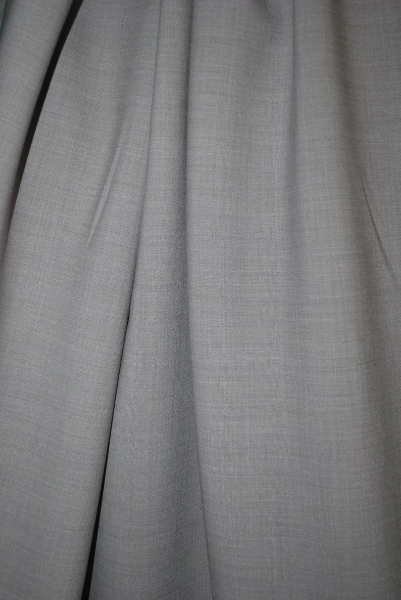 Wool poly nylon Elastano Stretch twill fabric made in italy highend fabric 46" Heavy 354GM2 by the yard Taupe image 7