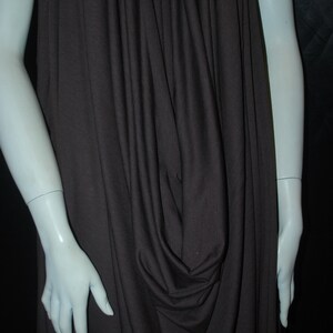 Bamboo Cotton Jersey Knit Fabric Eco-friendly t-shirt material 8 oz Lineal yard Chocolate brown by the yard 64" wide image 8