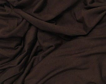 Modal Spandex Jersey Knit Fabric Eco-Friendly natural fiber BITTER CHOCOLATE 9oz