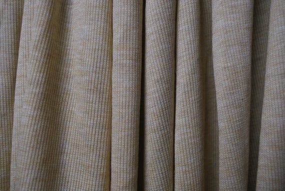 Modal Spandex 2x1 rib knit jersey fabric super soft 42" wide 9 oz Heather Banana yellow by the yard