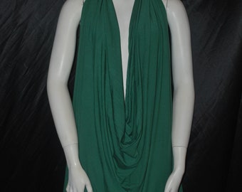 Bamboo Spandex Jersey Knit Fabric Eco-Friendly 4ways Stretch by the yard Lt  Forest Green