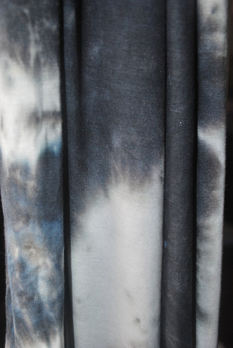 Tiedye Rayon Spandex Jersey Knit Fabric Beautiful Black/white Etsy